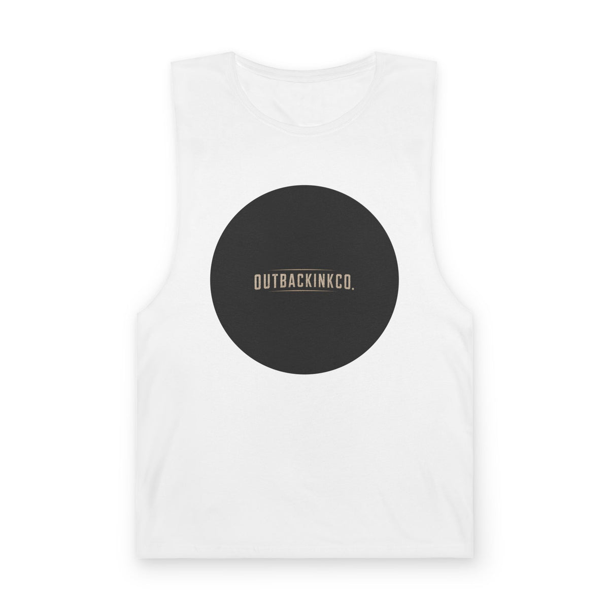 Barnard Tank Top — Minimal 'OUTBACKINKCO.' Circle Logo