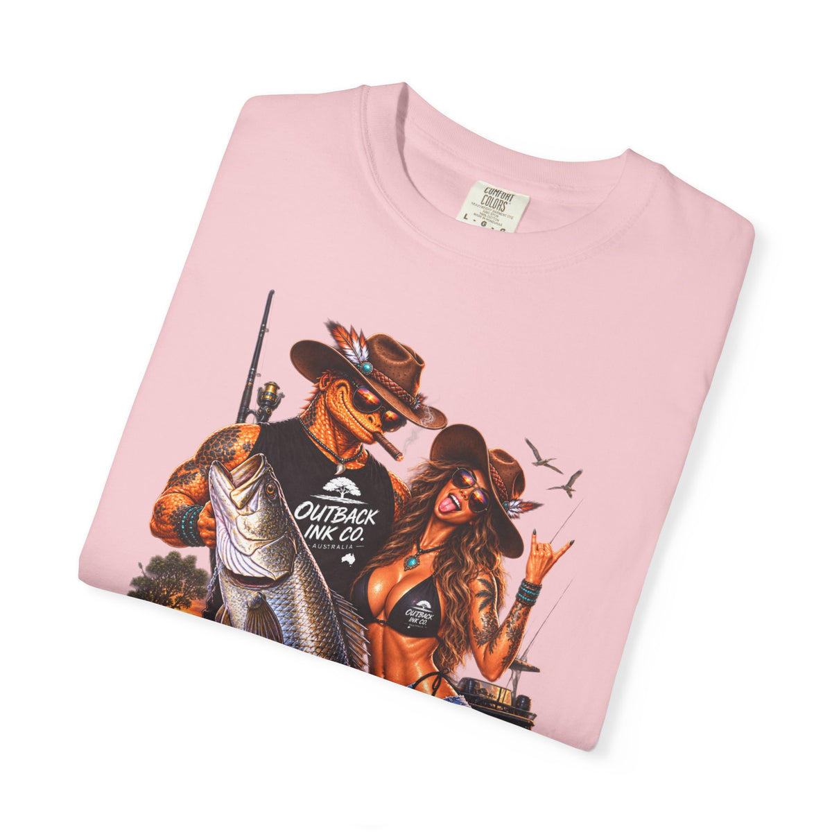 Fishing Team Graphic T-Shirt — "Catch of the Day" Retro Beach Vibe