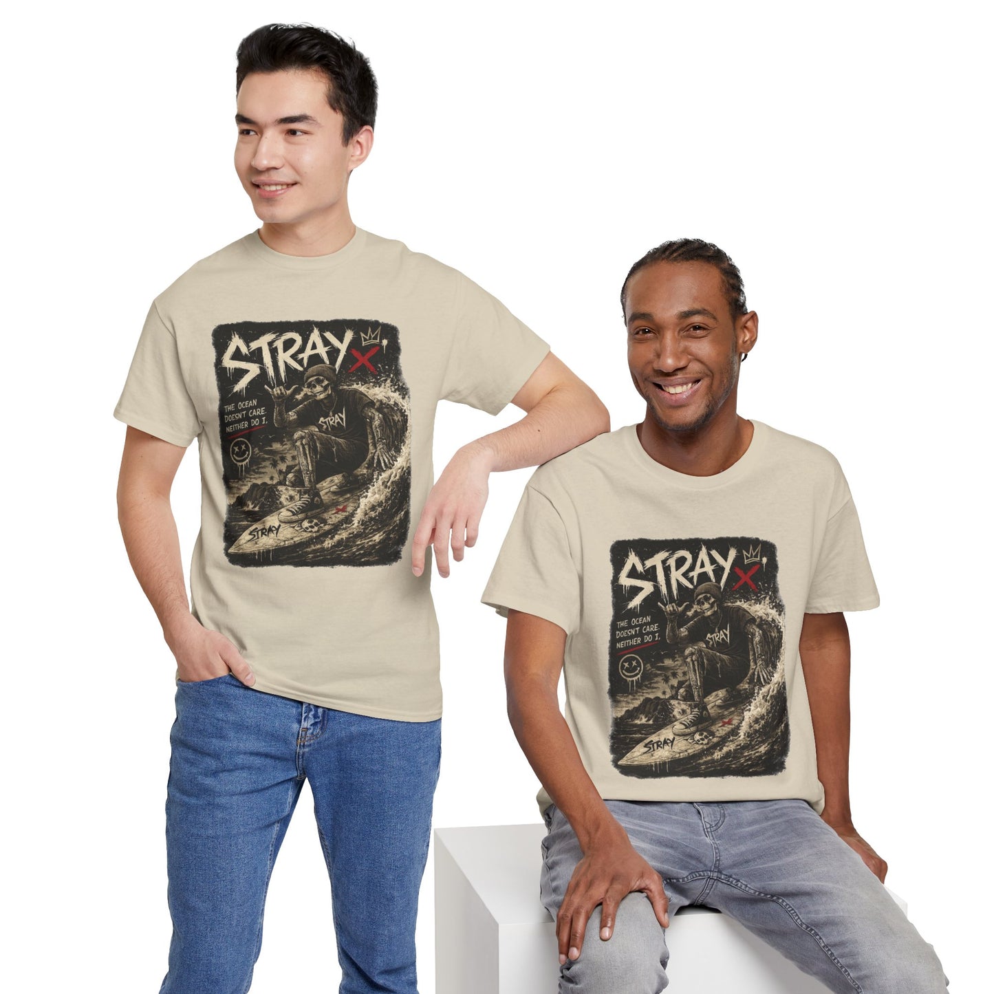 Stray Skull Wave Graphic Tee