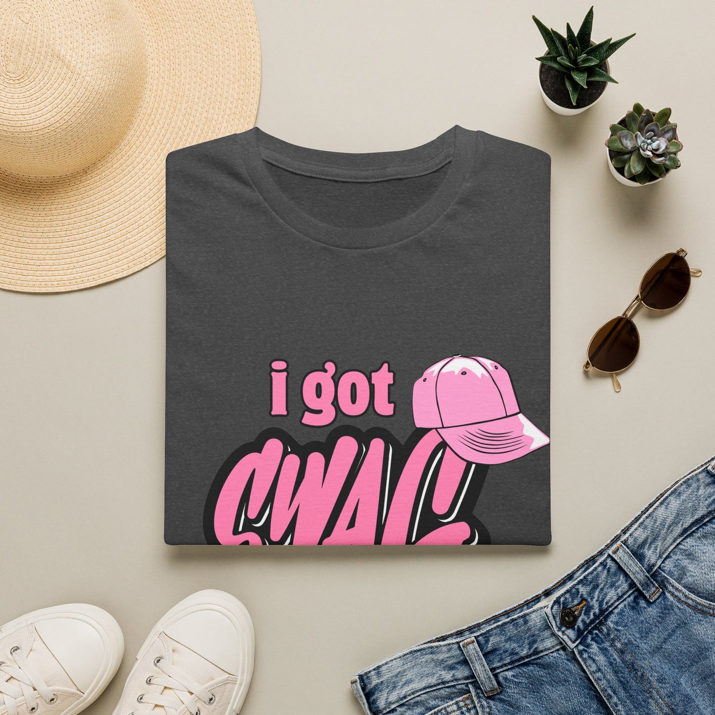 I Got Swag T-Shirt — Pink Hat Graphic Tee