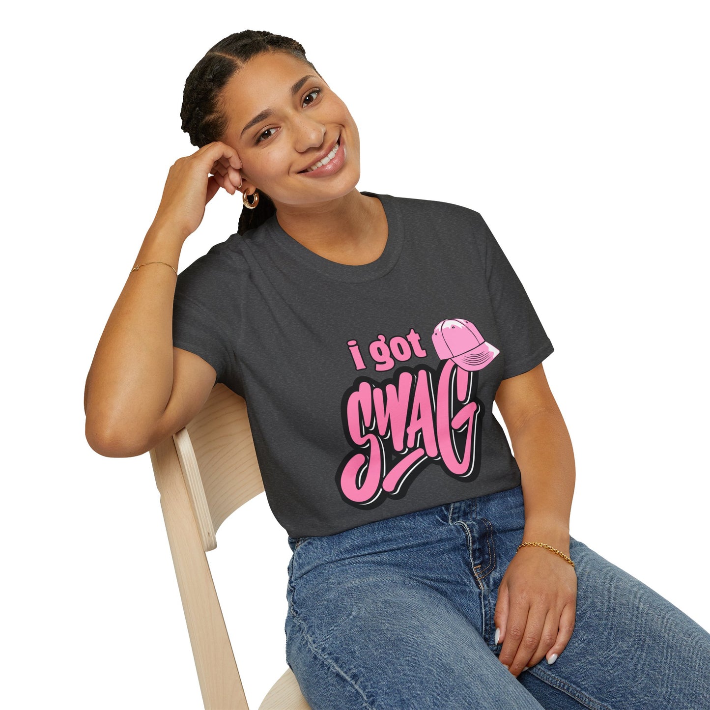 I Got Swag T-Shirt — Pink Hat Graphic Tee