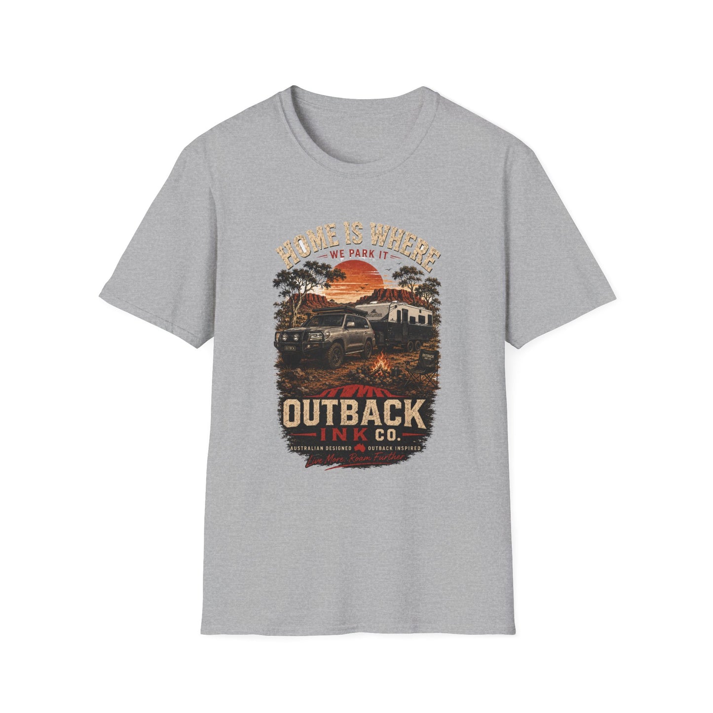 Home Is Where We Park It | Outback Ink Co. Premium Camping T-Shirt
