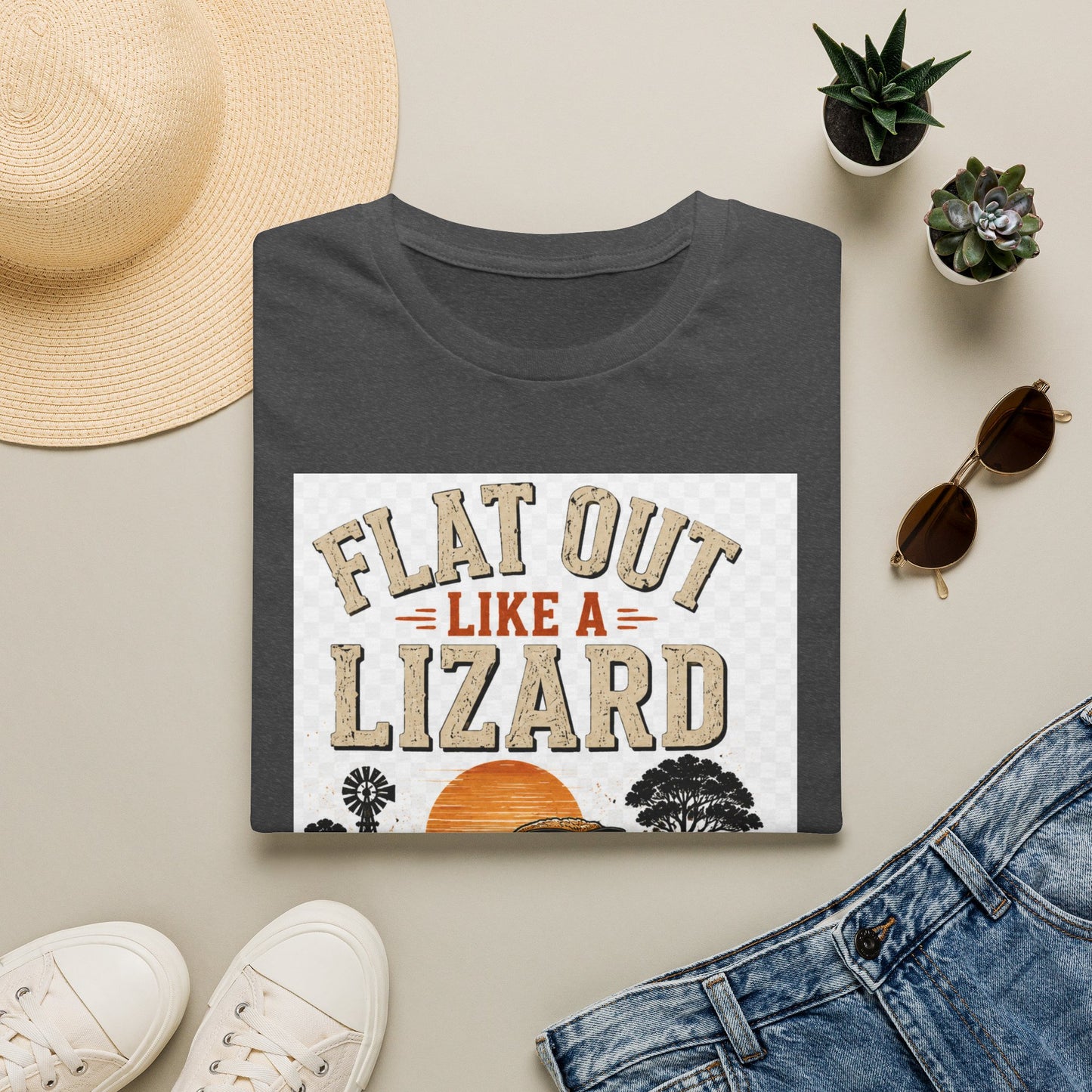 Flat Out Like a Lizard Vintage Aussie T-Shirt — Funny Aussie Tee
