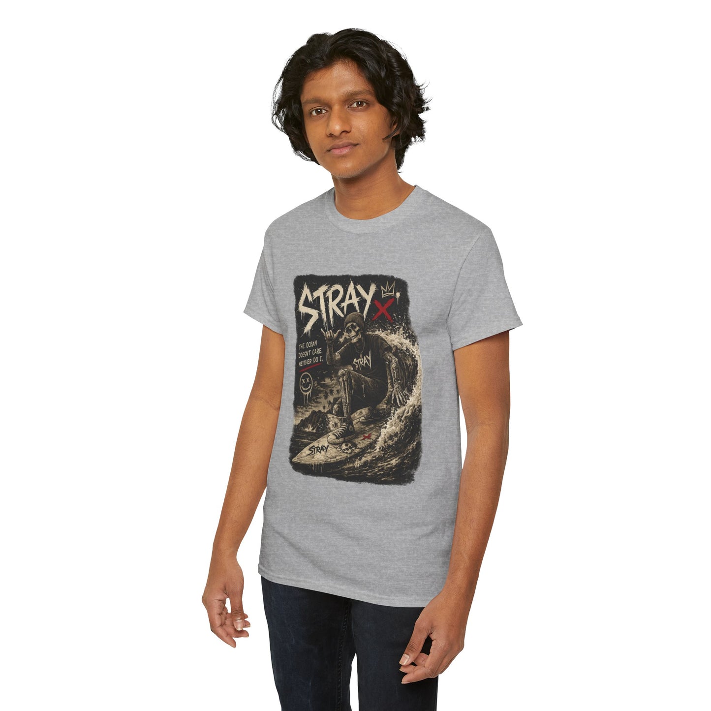 Stray Skull Wave Graphic Tee