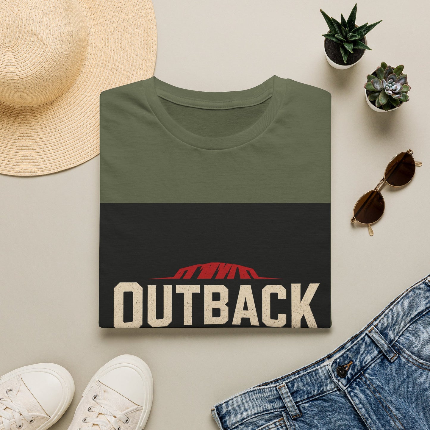 Outback Ink Co. T-Shirt — Retro Desert Logo Tee