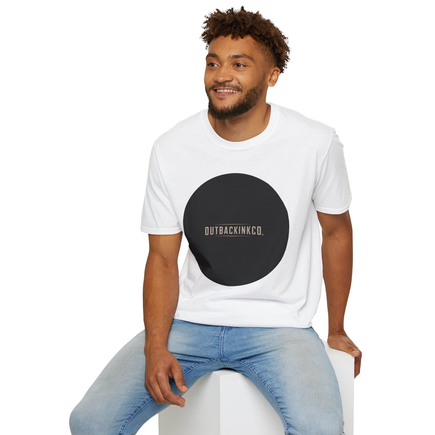 Circle Logo T-Shirt — OUTBACKINKCO. Minimal Graphic Tee