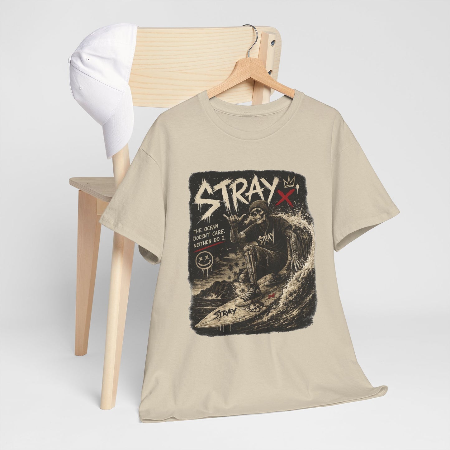 Stray Skull Wave Graphic Tee