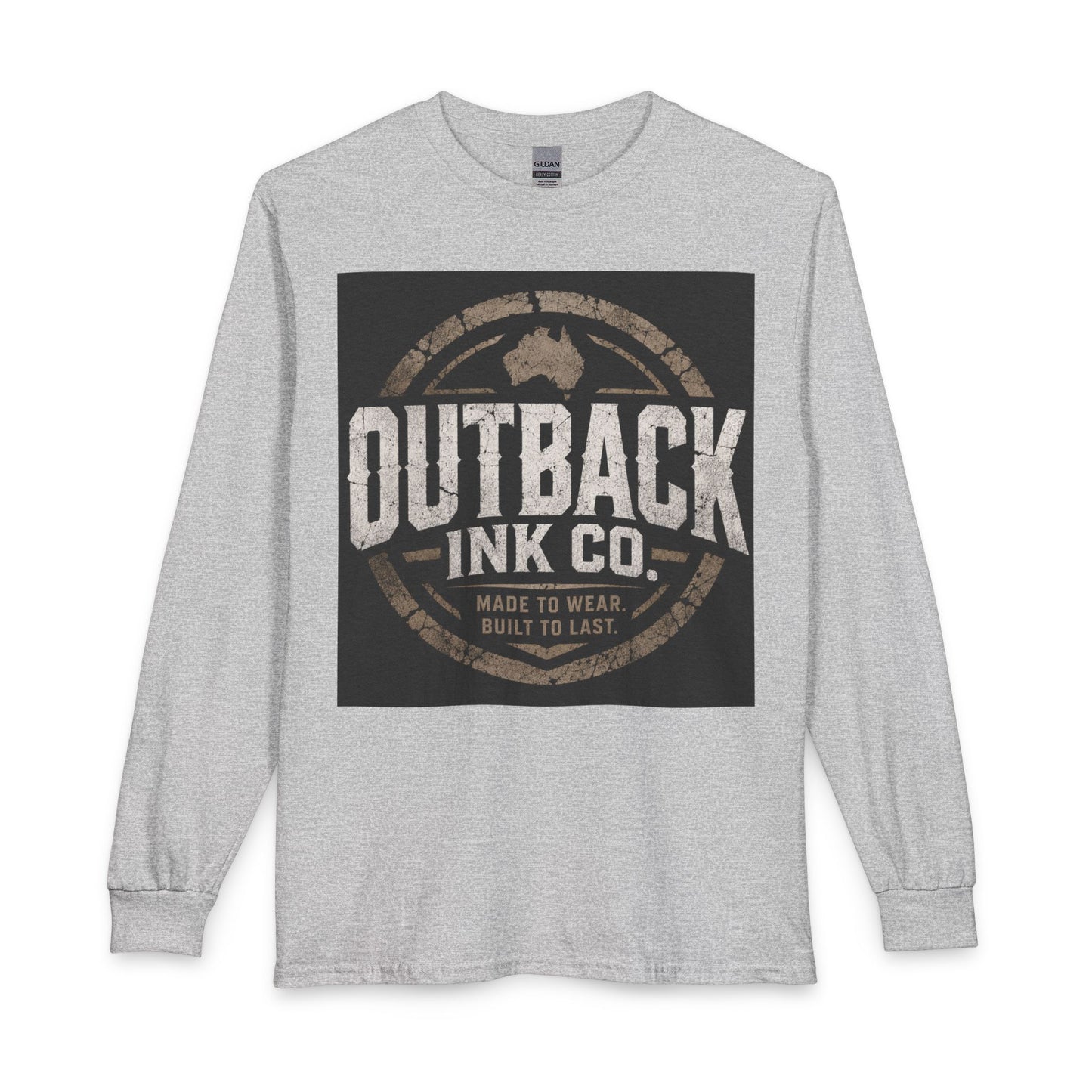 Outback Ink Co. Long Sleeve Tee — Vintage Australian Logo