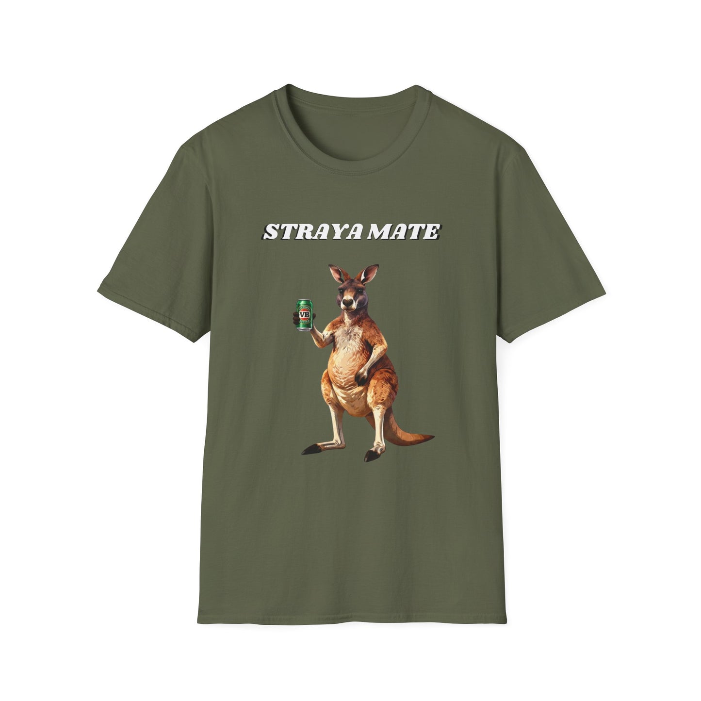 STRAYA MATE | Funny Australian Kangaroo T-Shirt | Outback Ink Co.