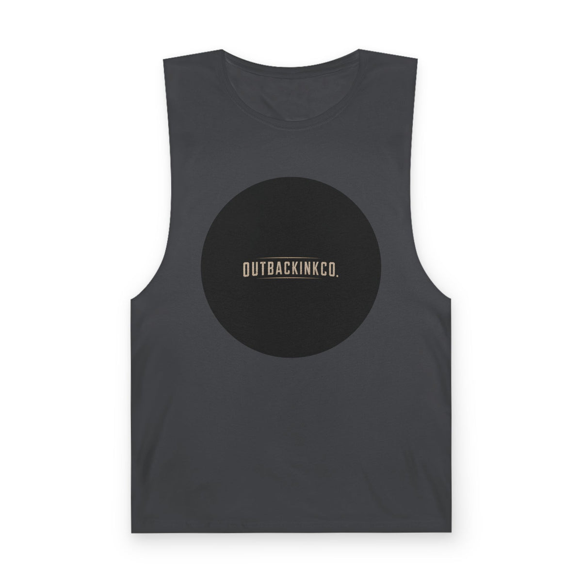 Barnard Tank Top — Minimal 'OUTBACKINKCO.' Circle Logo