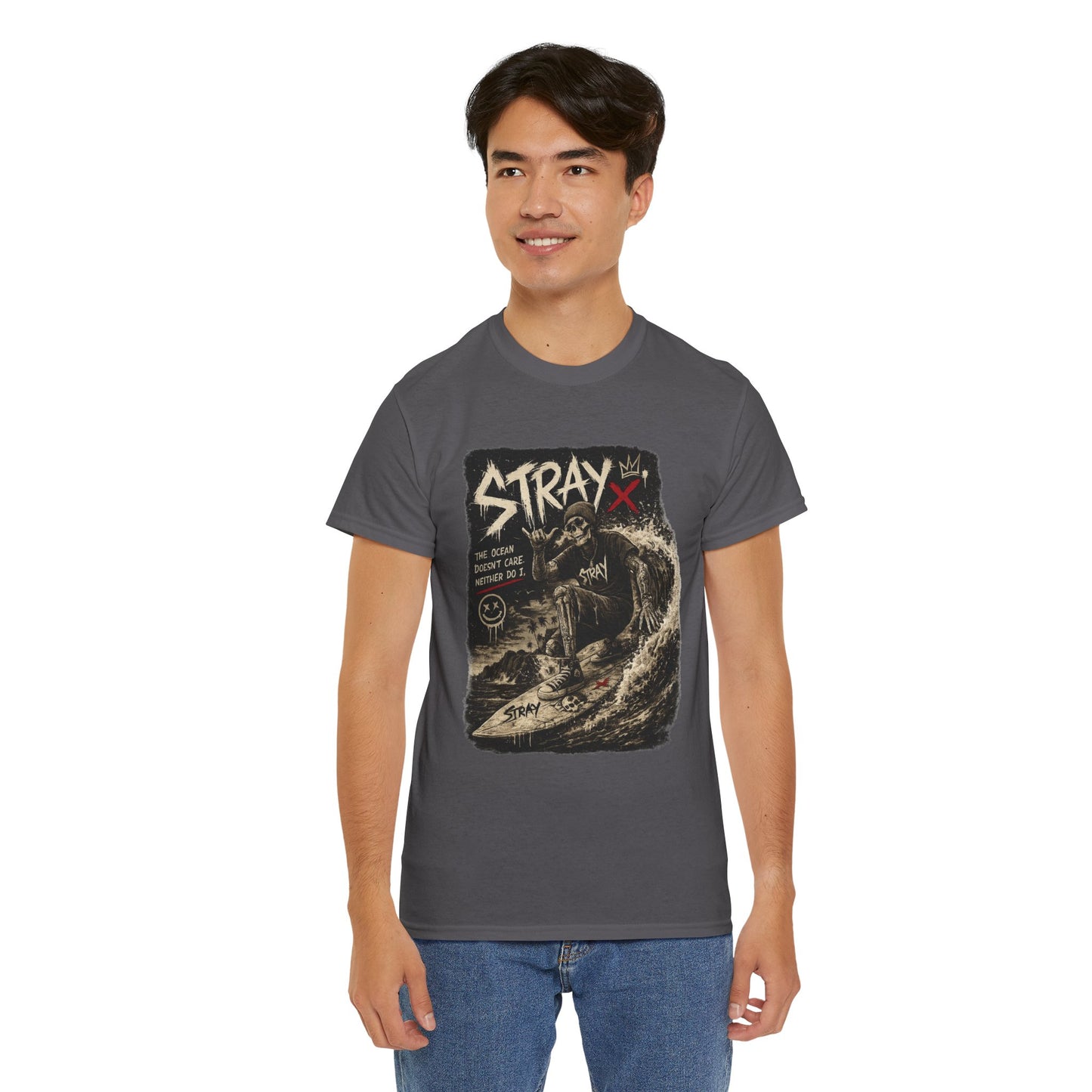 Stray Skull Wave Graphic Tee
