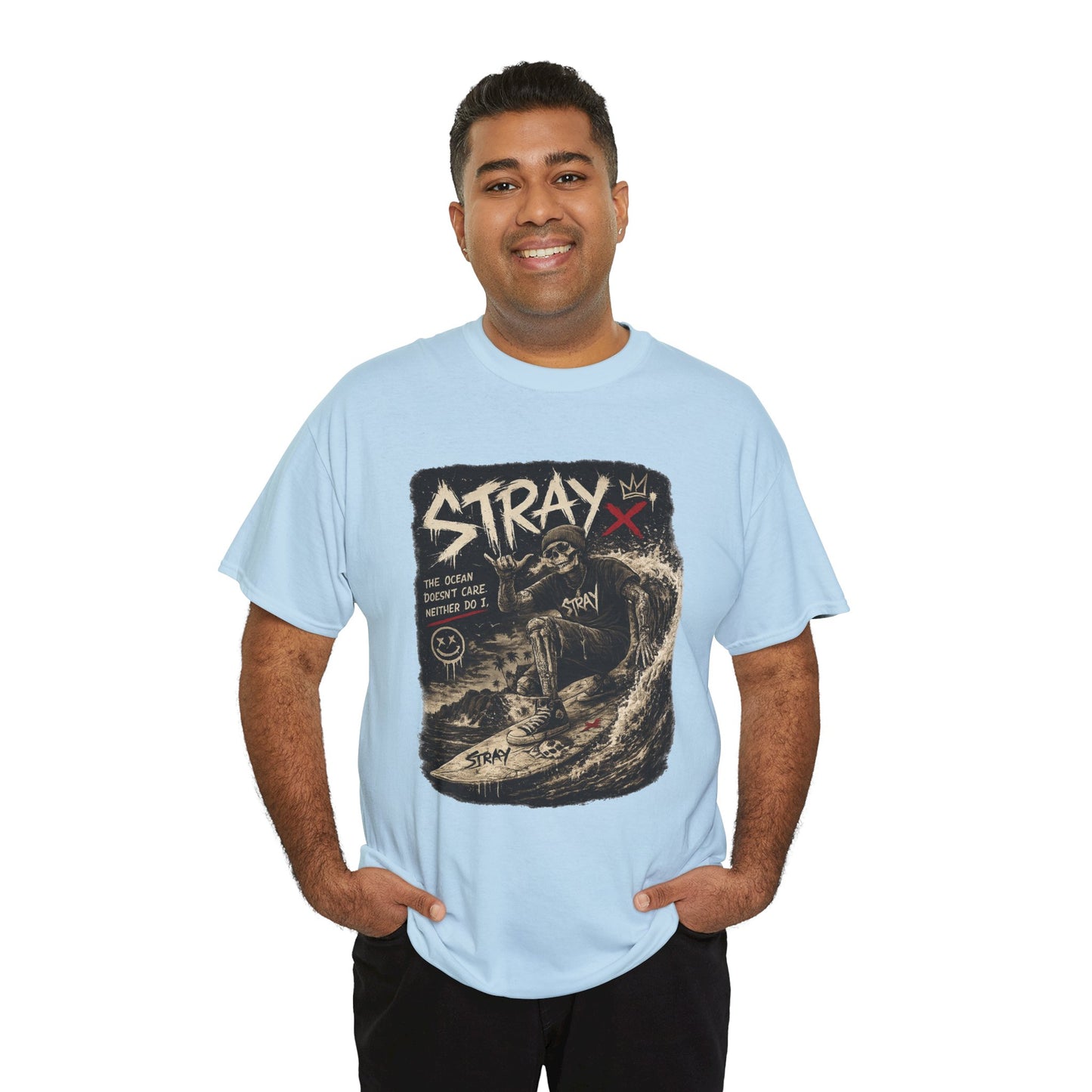 Stray Skull Wave Graphic Tee