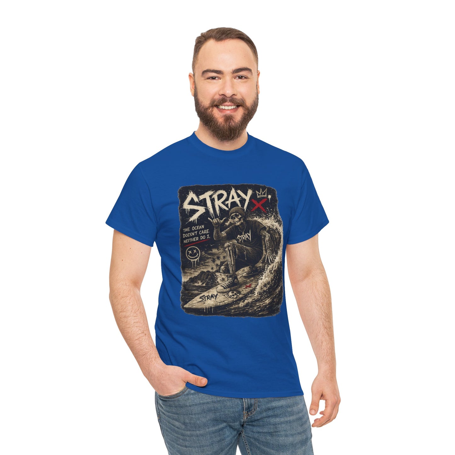 Stray Skull Wave Graphic Tee