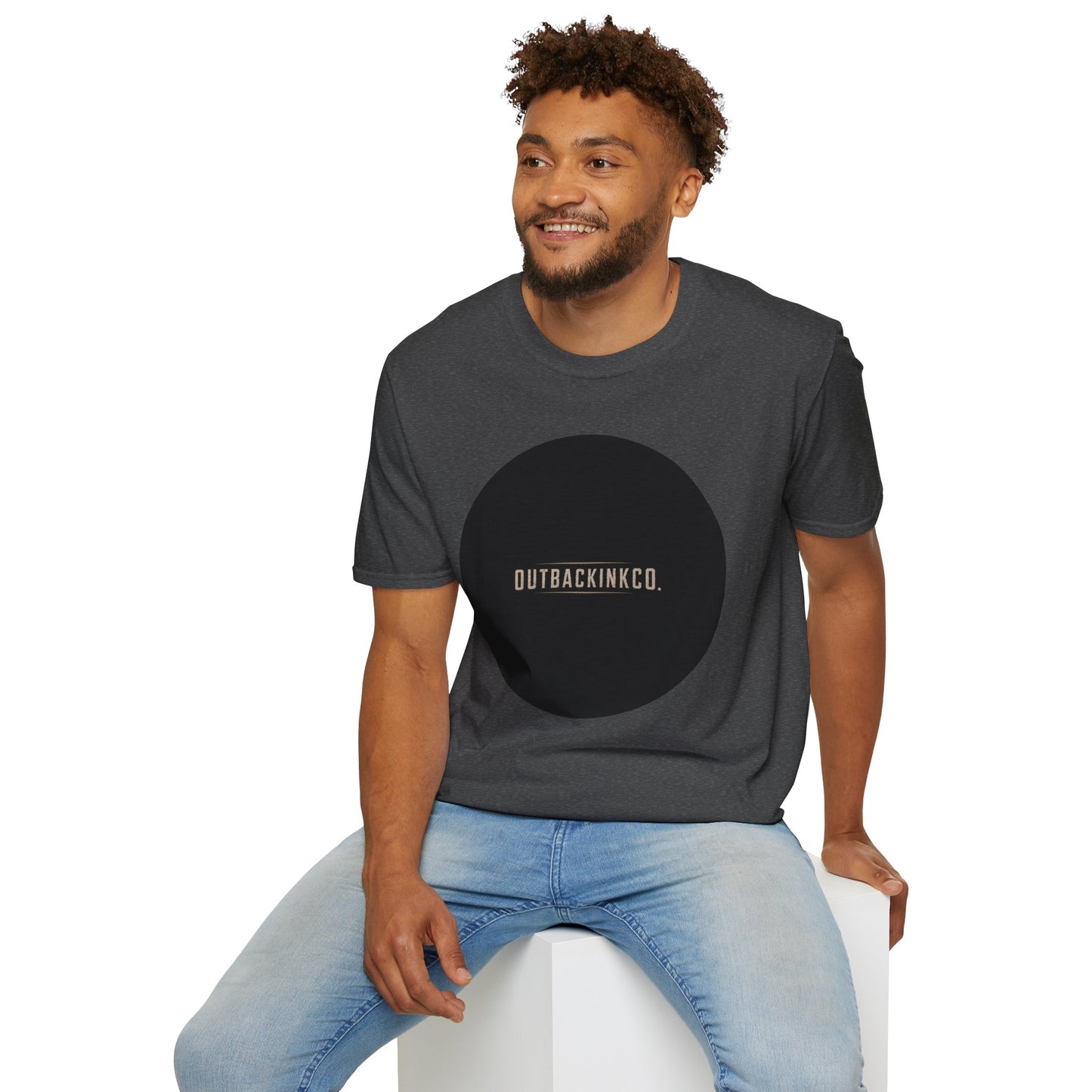 Circle Logo T-Shirt — OUTBACKINKCO. Minimal Graphic Tee