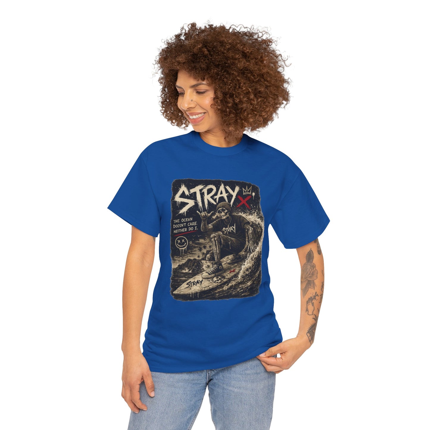 Stray Skull Wave Graphic Tee