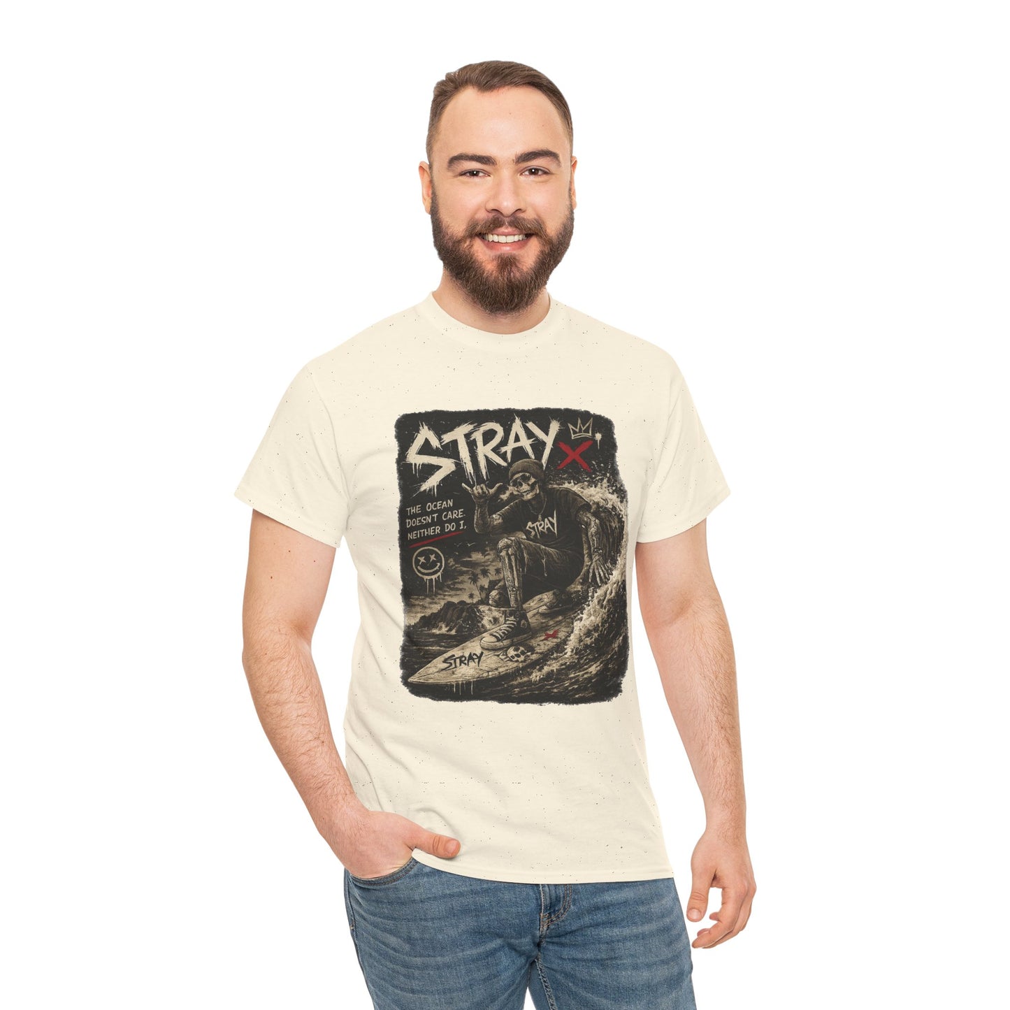 Stray Skull Wave Graphic Tee