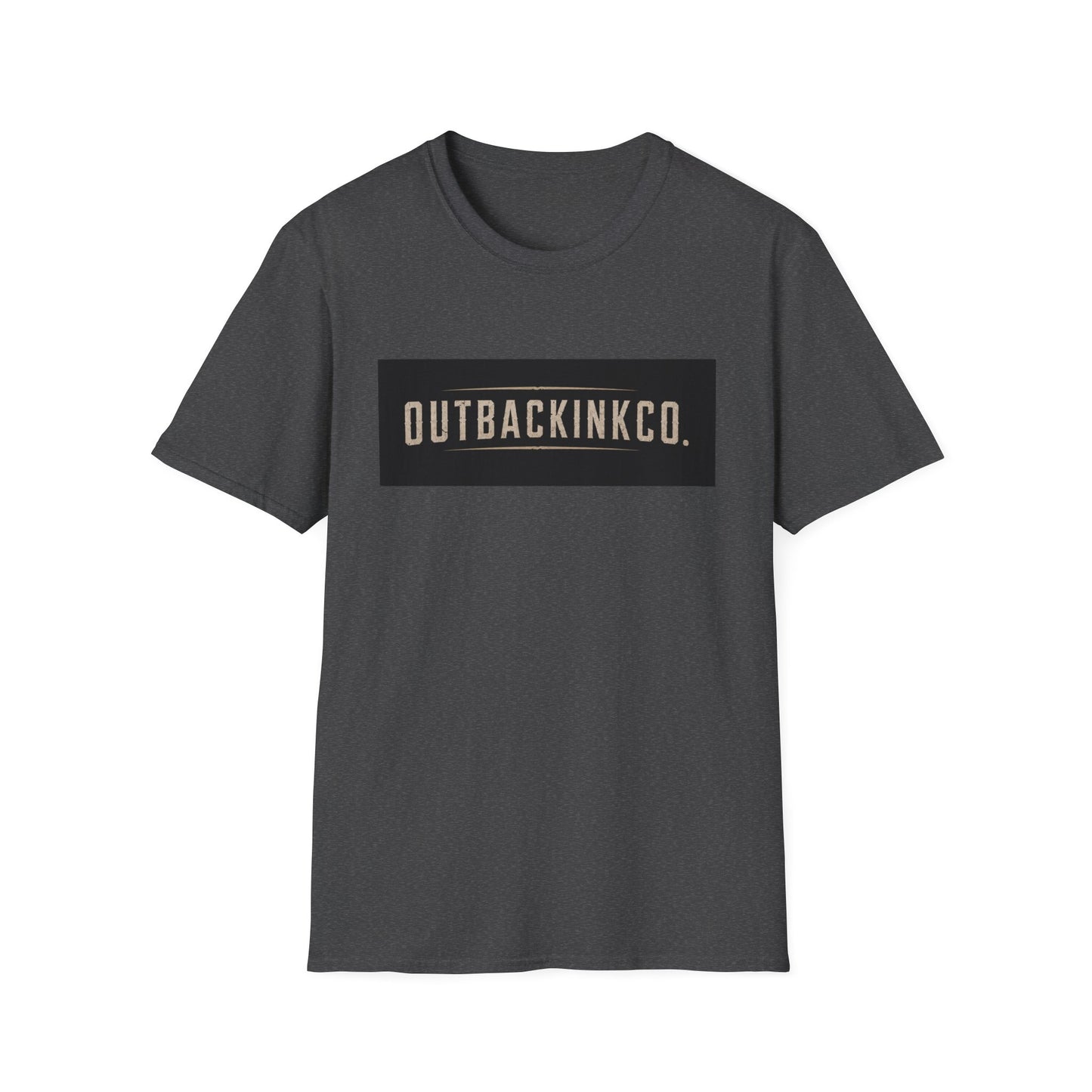 OutbackInkCo Logo T-Shirt — Minimal Vintage Box Graphic Tee