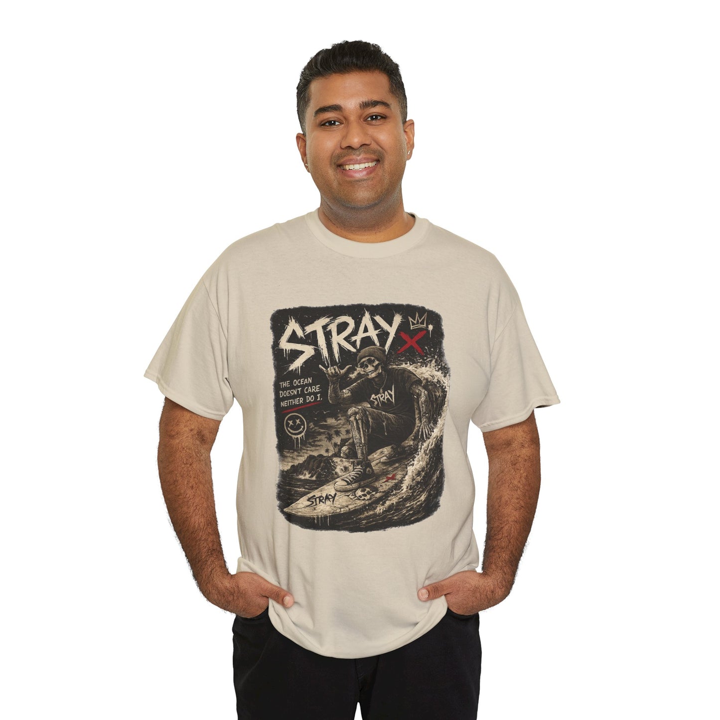 Stray Skull Wave Graphic Tee