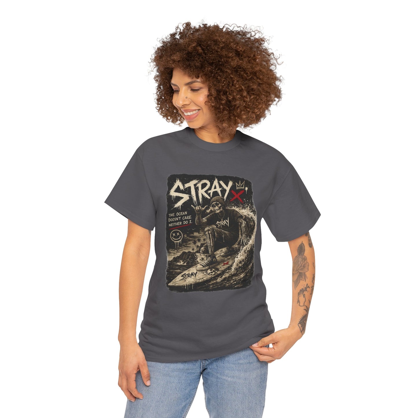 Stray Skull Wave Graphic Tee