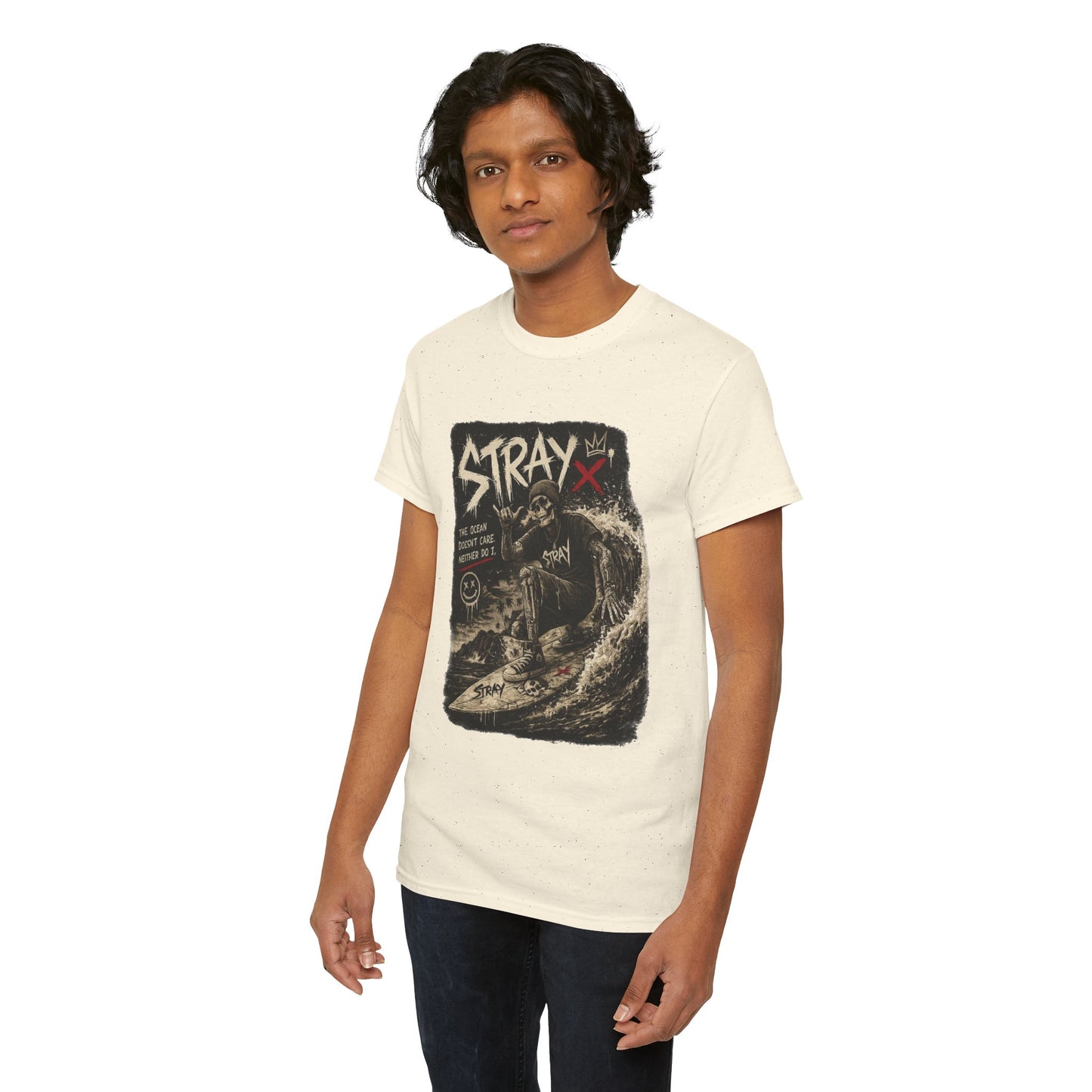Stray Skull Wave Graphic Tee