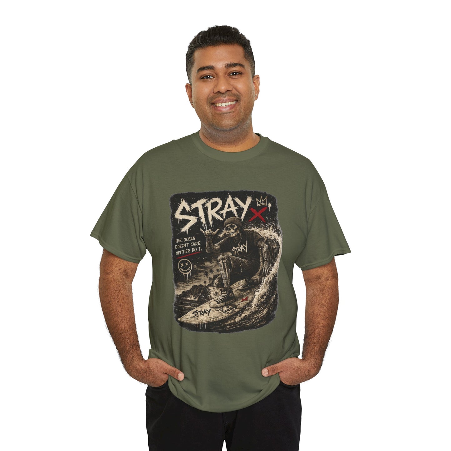 Stray Skull Wave Graphic Tee