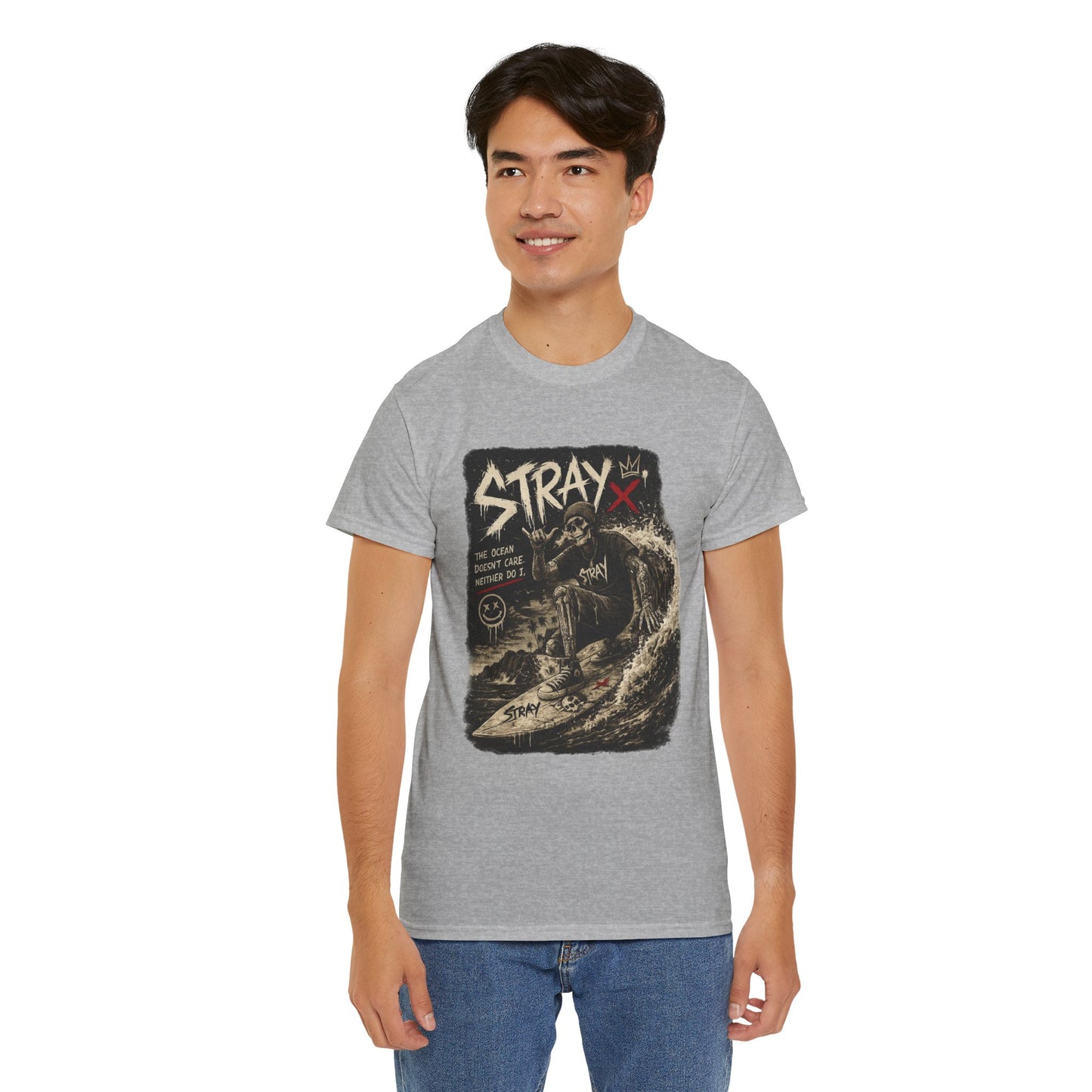 Stray Skull Wave Graphic Tee