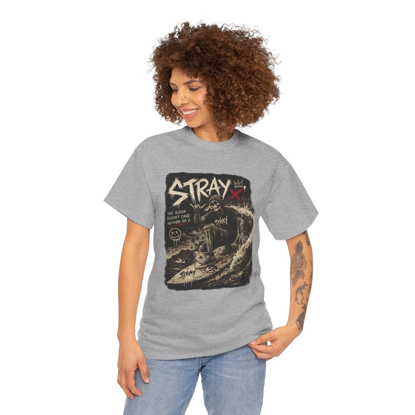 Stray Skull Wave Graphic Tee