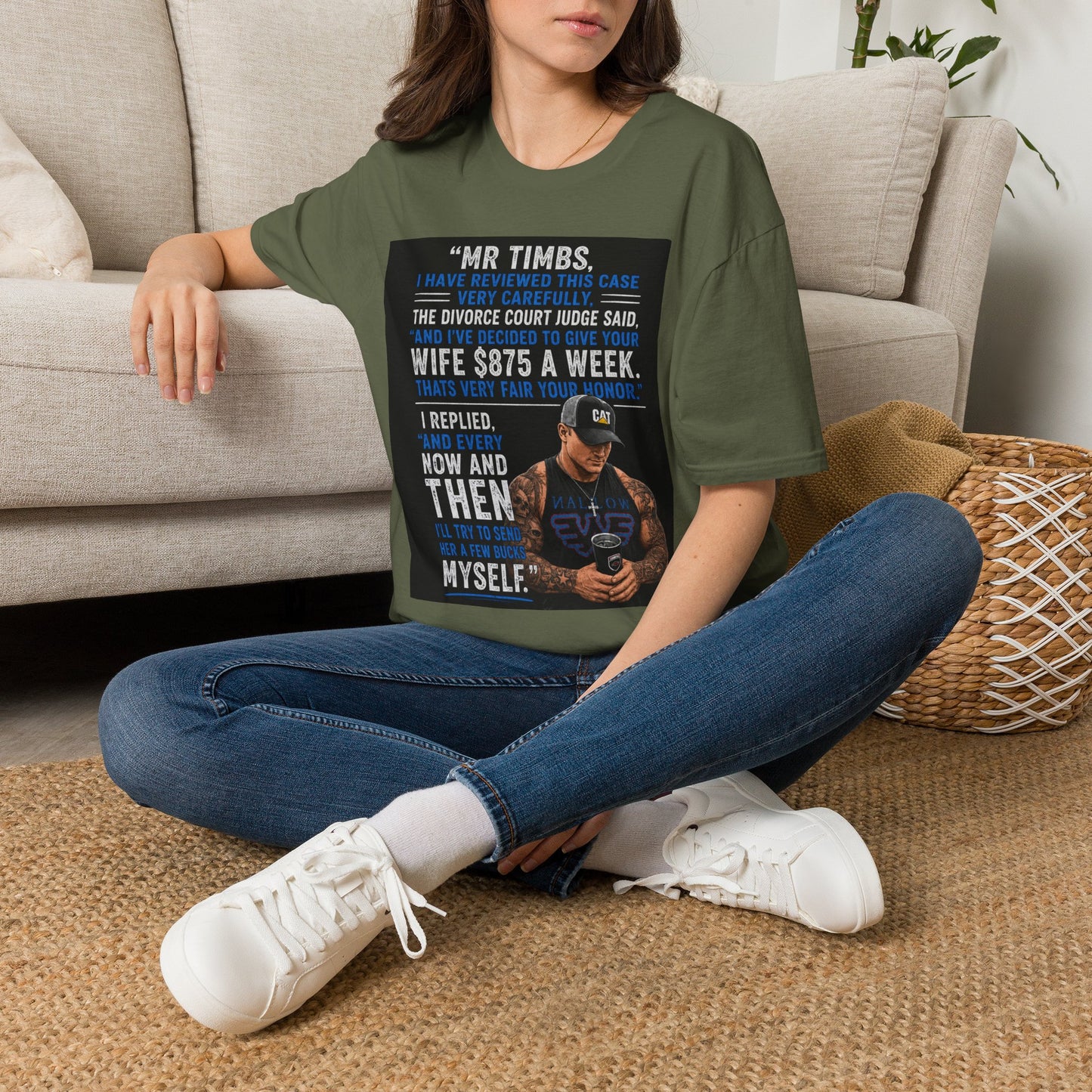 T-Shirt — Funny Divorce Court Quote "I Gave Your Wife 875 a Week" Graphic Tee