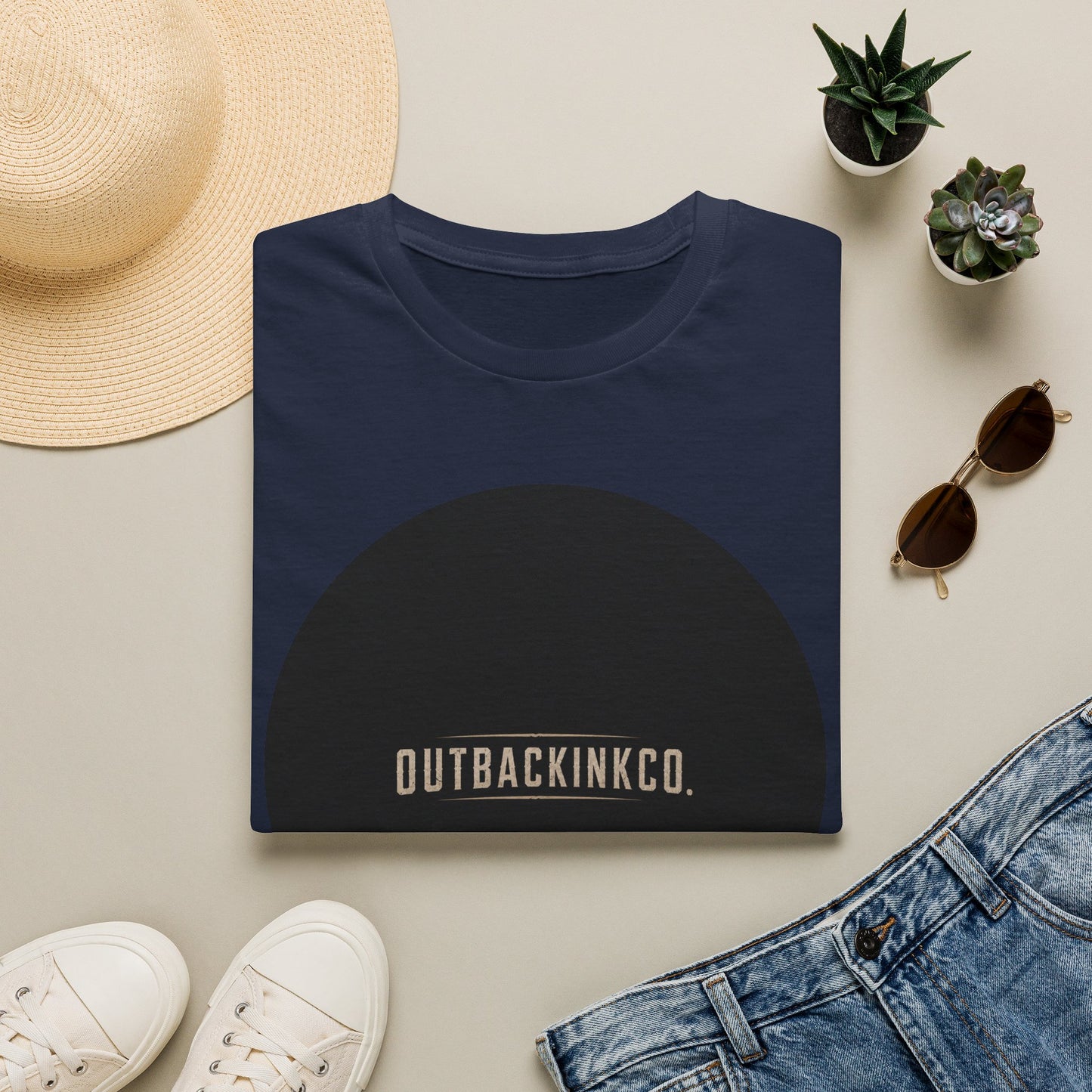 Circle Logo T-Shirt — OUTBACKINKCO. Minimal Graphic Tee