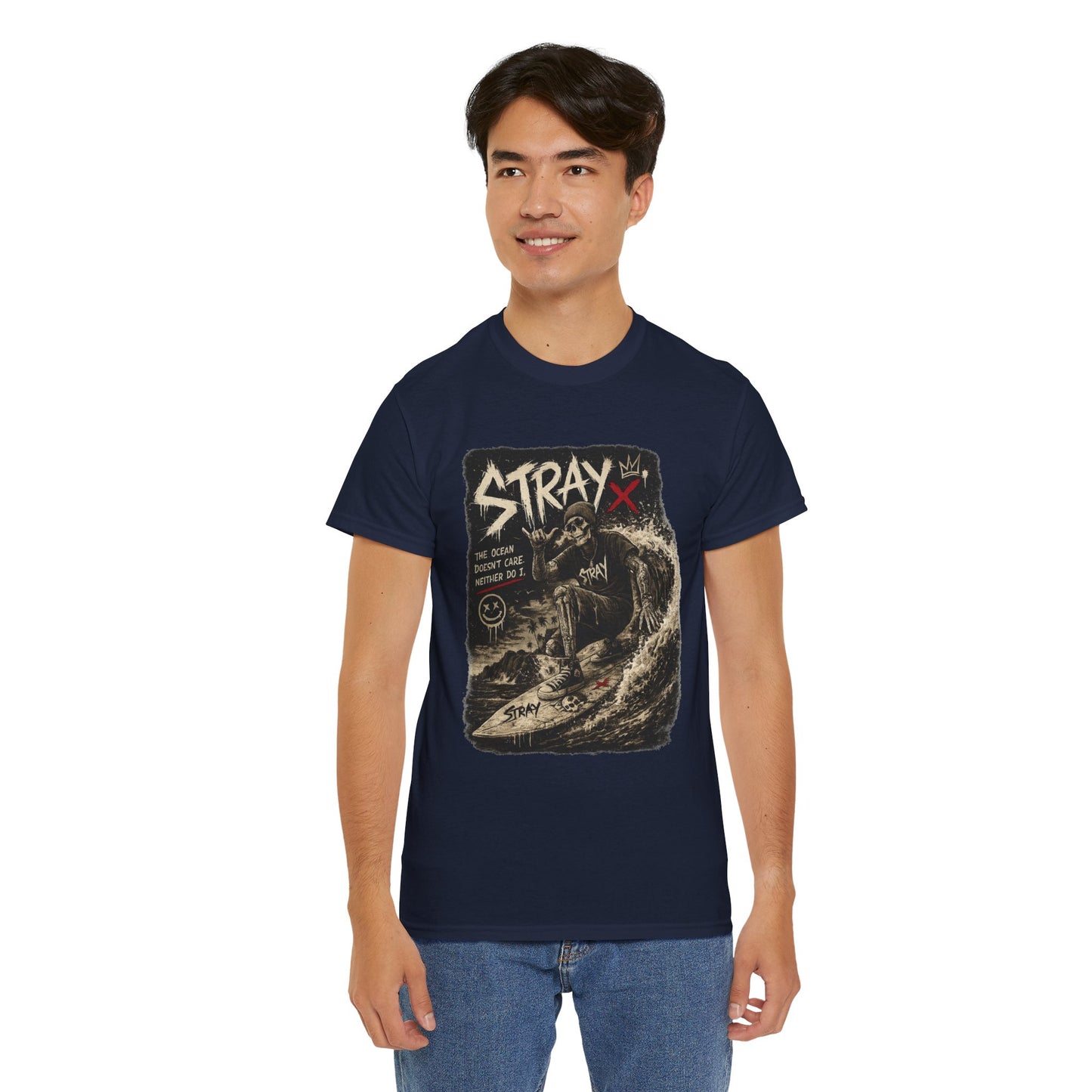 Stray Skull Wave Graphic Tee