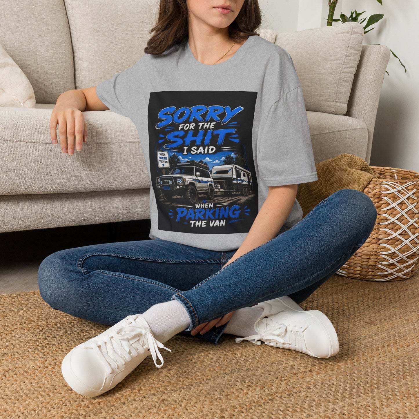 T-Shirt — "Sorry for the Shit I Said When Parking the Van" Graphic Tee
