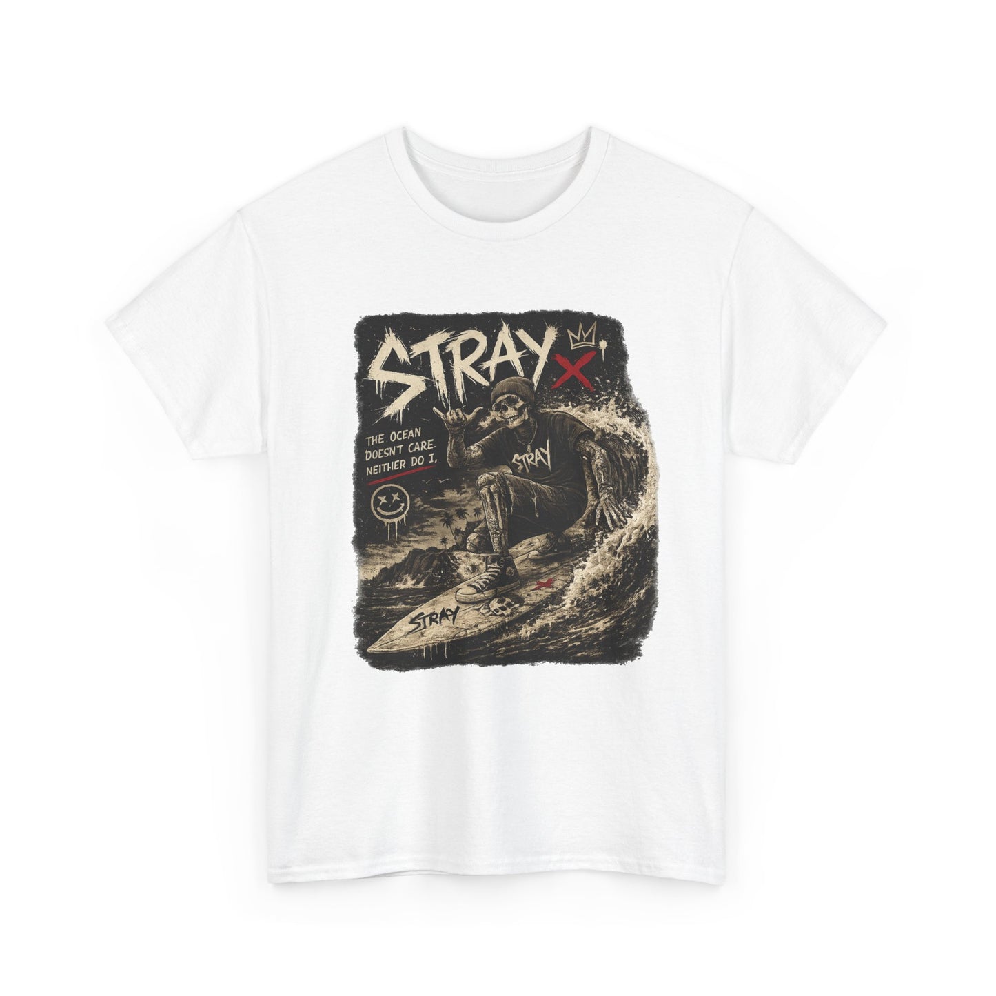 Stray Skull Wave Graphic Tee