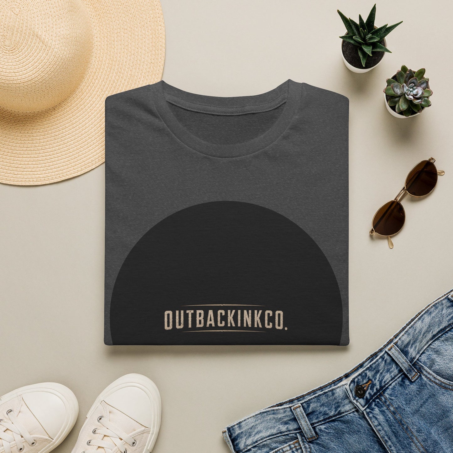 Circle Logo T-Shirt — OUTBACKINKCO. Minimal Graphic Tee