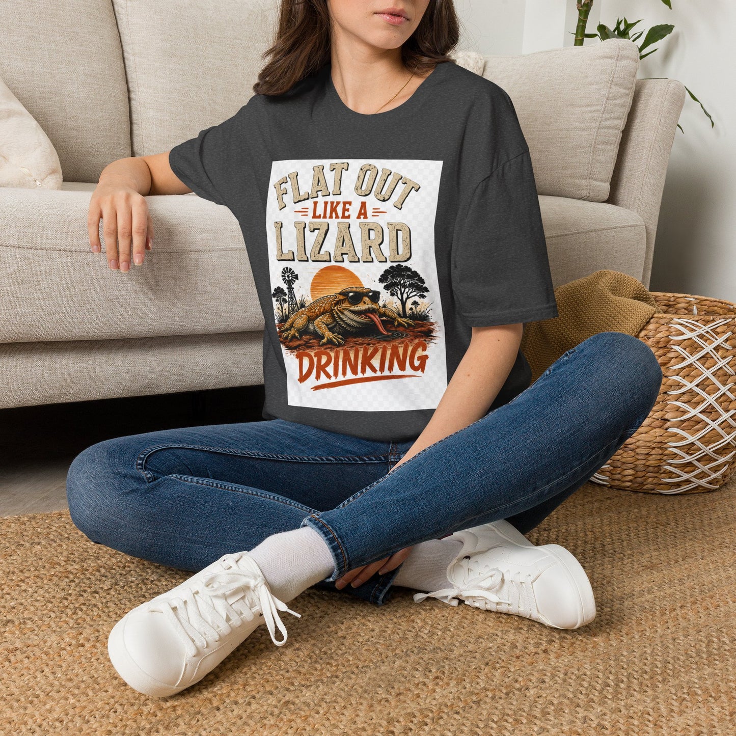 Flat Out Like a Lizard Vintage Aussie T-Shirt — Funny Aussie Tee