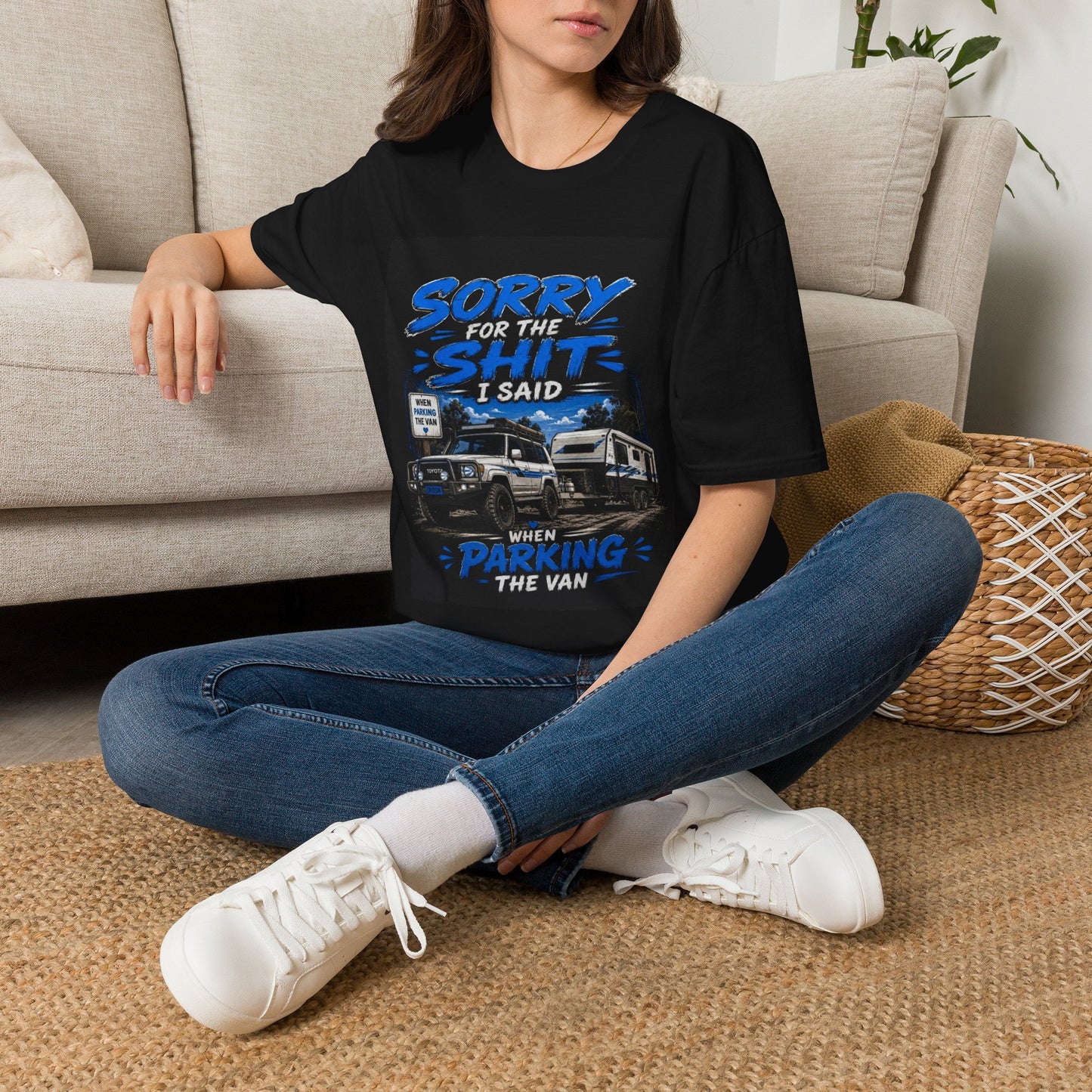 T-Shirt — "Sorry for the Shit I Said When Parking the Van" Graphic Tee