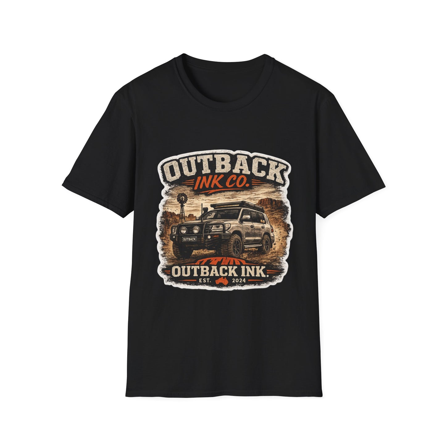 Outback Ink Co. Vintage 4WD Camping T-Shirt