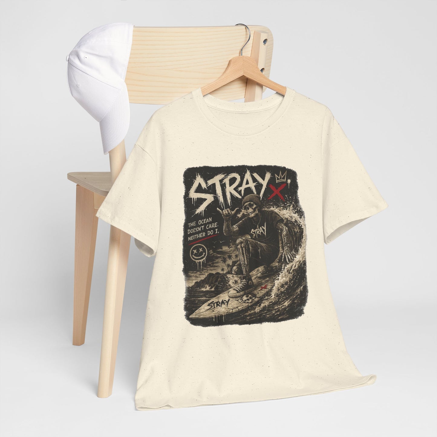 Stray Skull Wave Graphic Tee