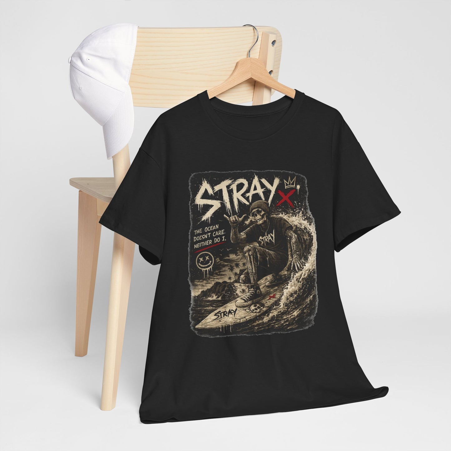 Stray Skull Wave Graphic Tee