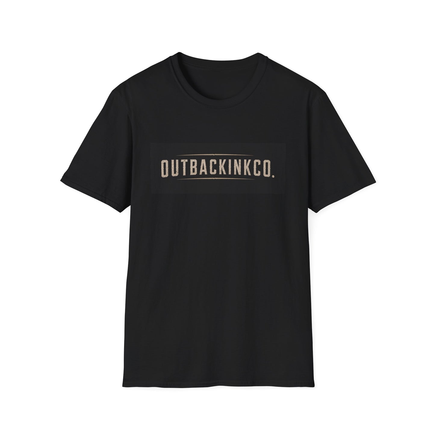OutbackInkCo Logo T-Shirt — Minimal Vintage Box Graphic Tee