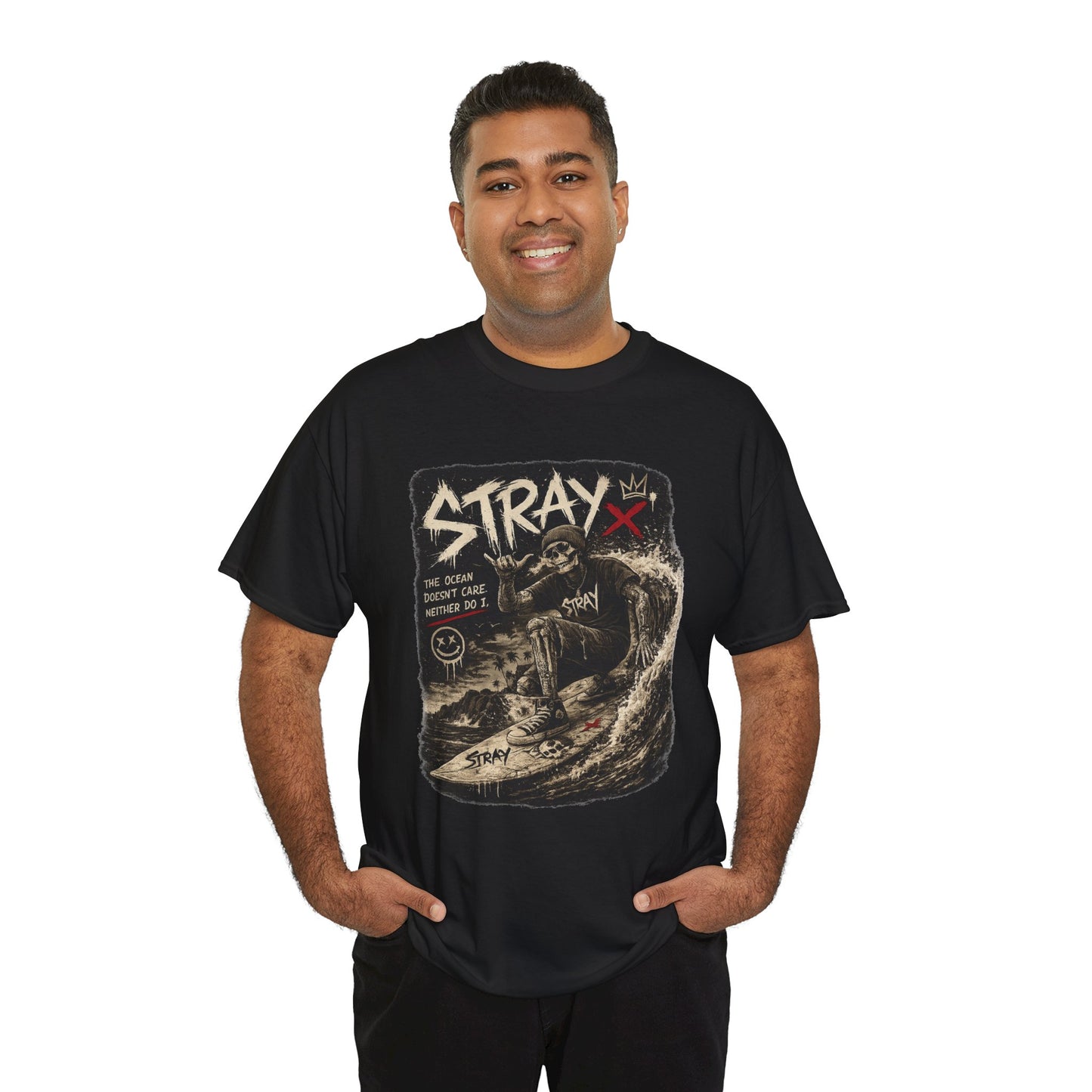 Stray Skull Wave Graphic Tee