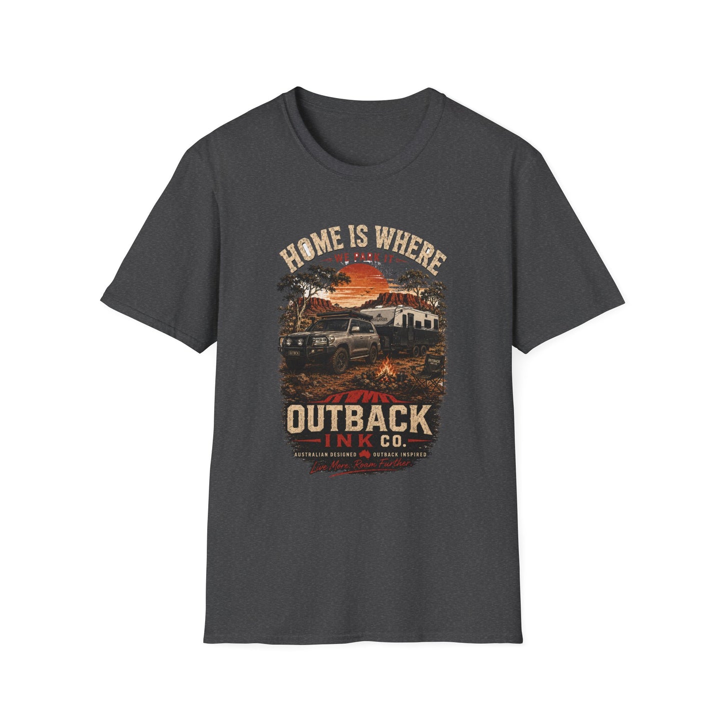 Home Is Where We Park It | Outback Ink Co. Premium Camping T-Shirt