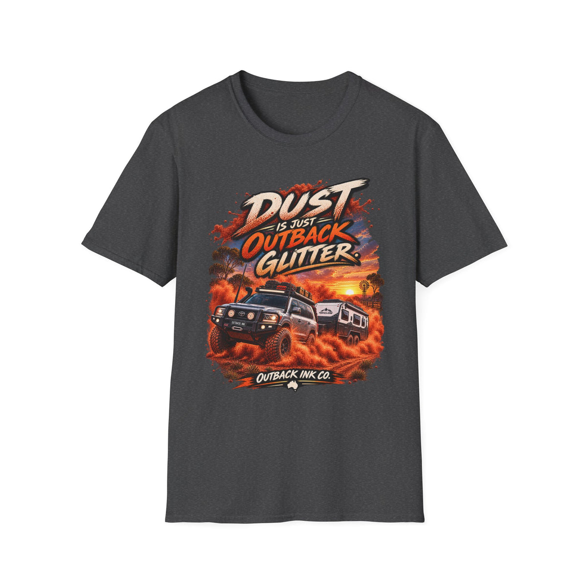 Outback Glitter Tee — "Dust Is Just Outback Glitter" Graphic T-Shirt
