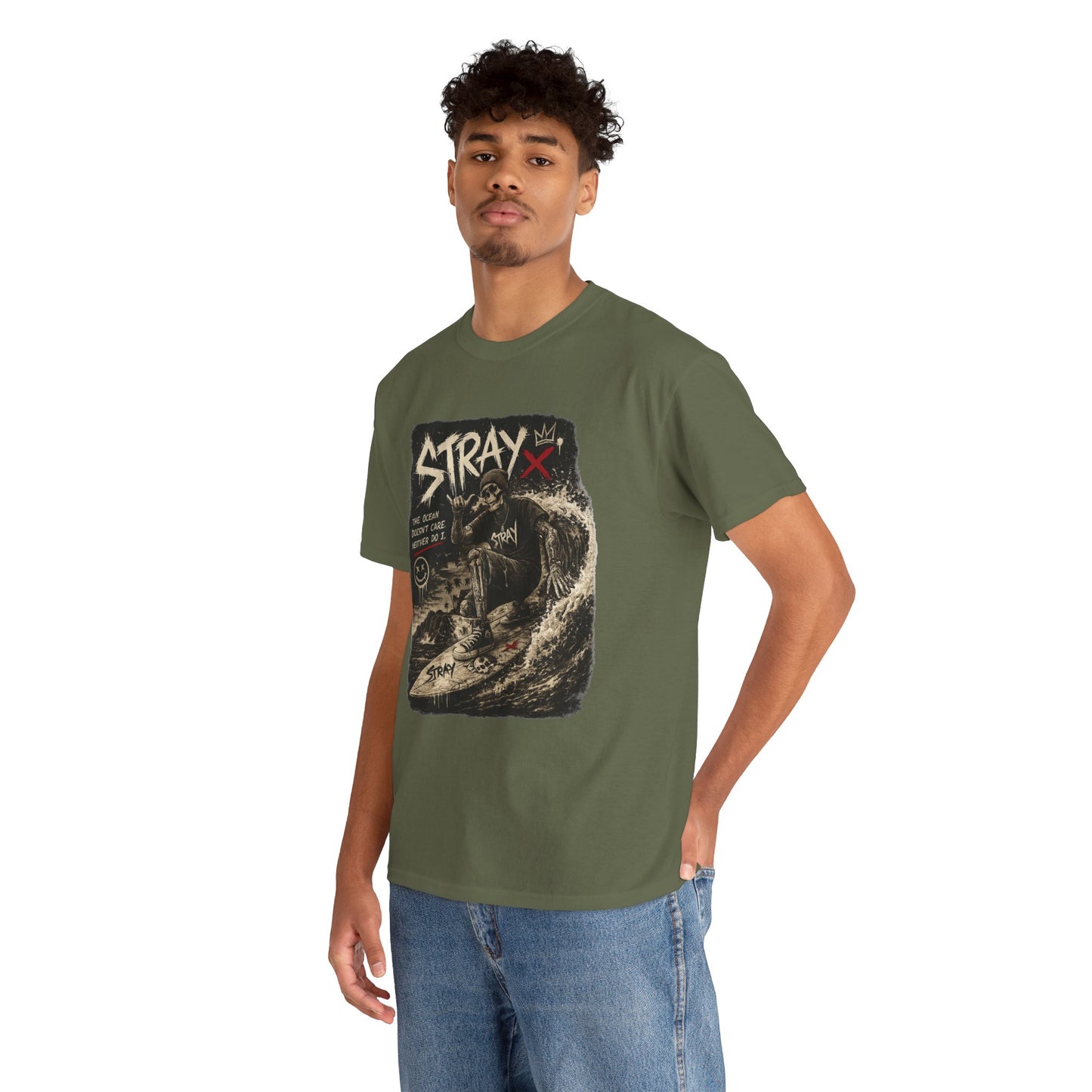 Stray Skull Wave Graphic Tee