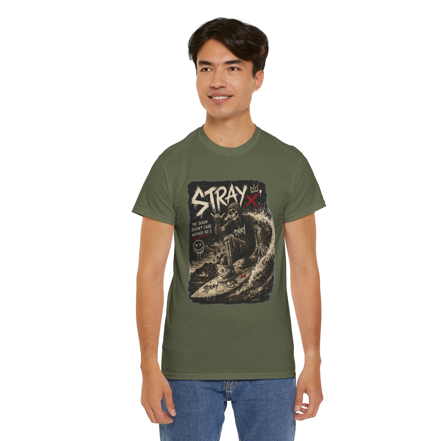 Stray Skull Wave Graphic Tee