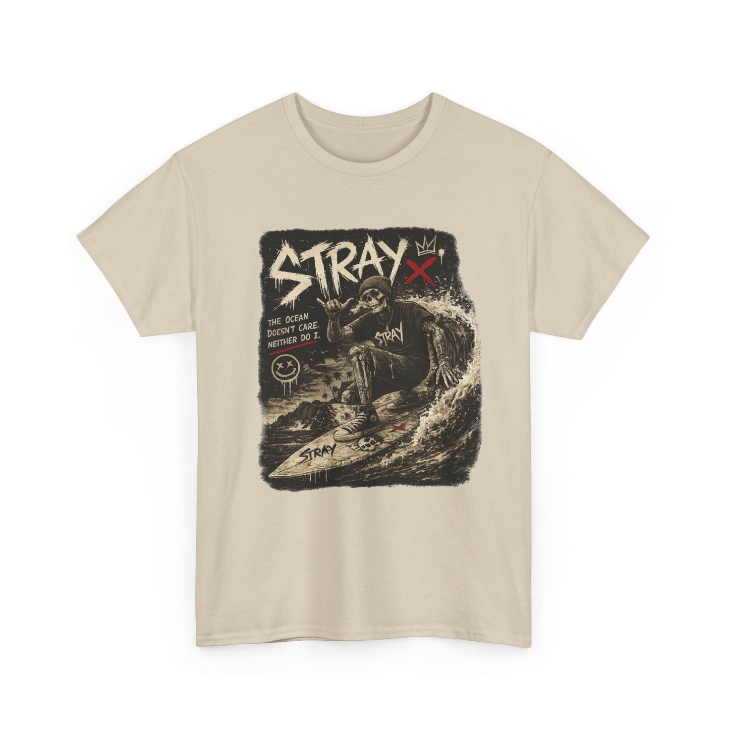 Stray Skull Wave Graphic Tee