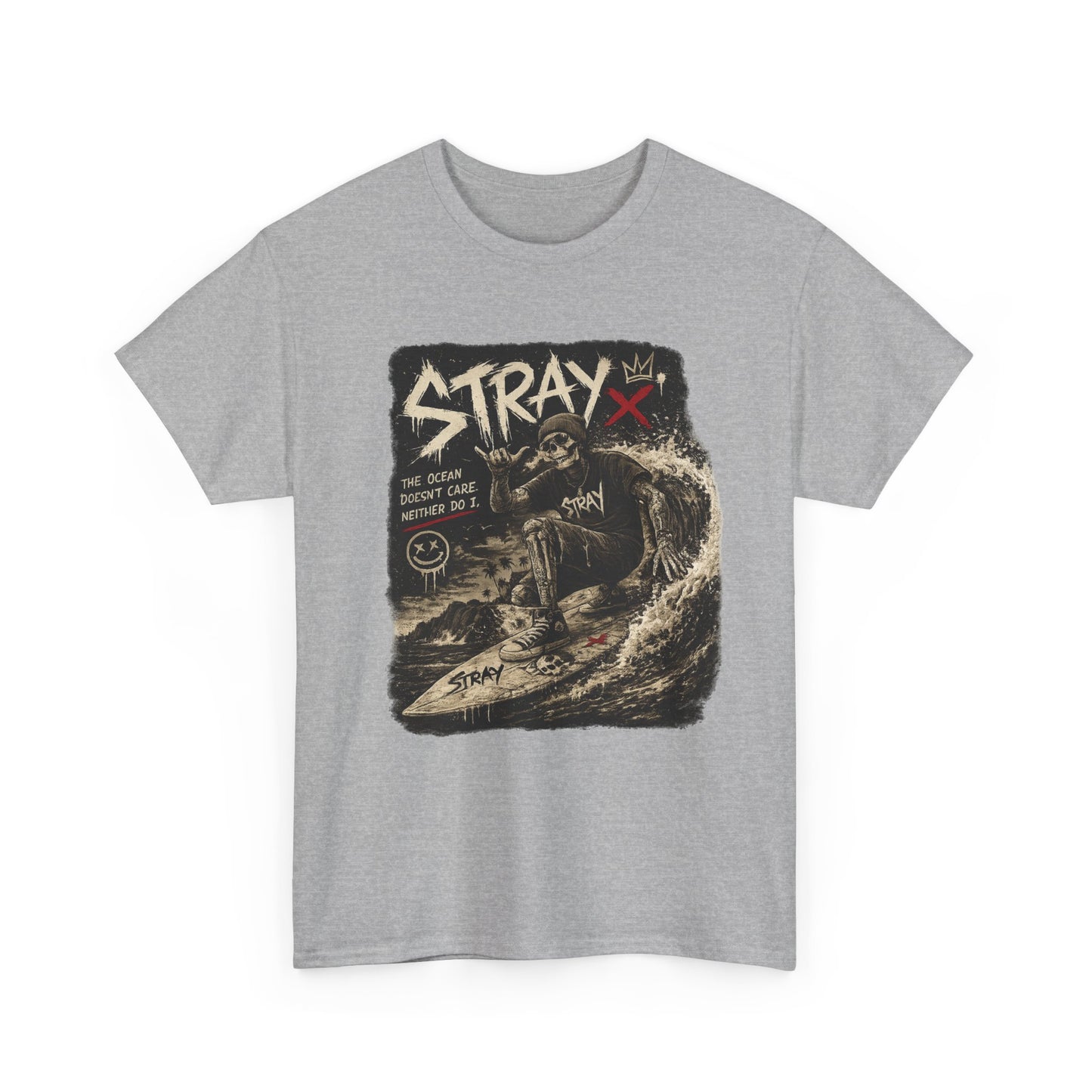Stray Skull Wave Graphic Tee