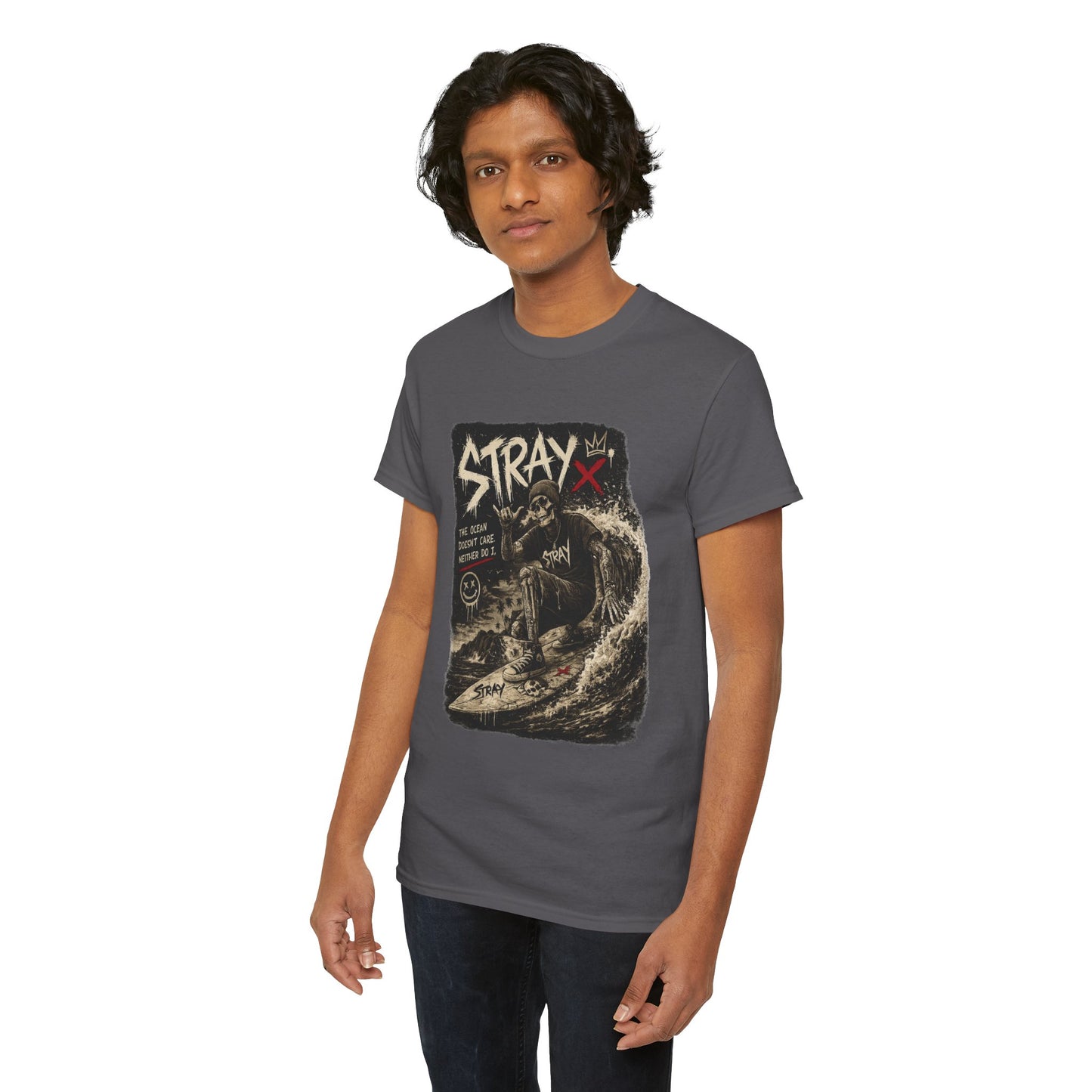 Stray Skull Wave Graphic Tee