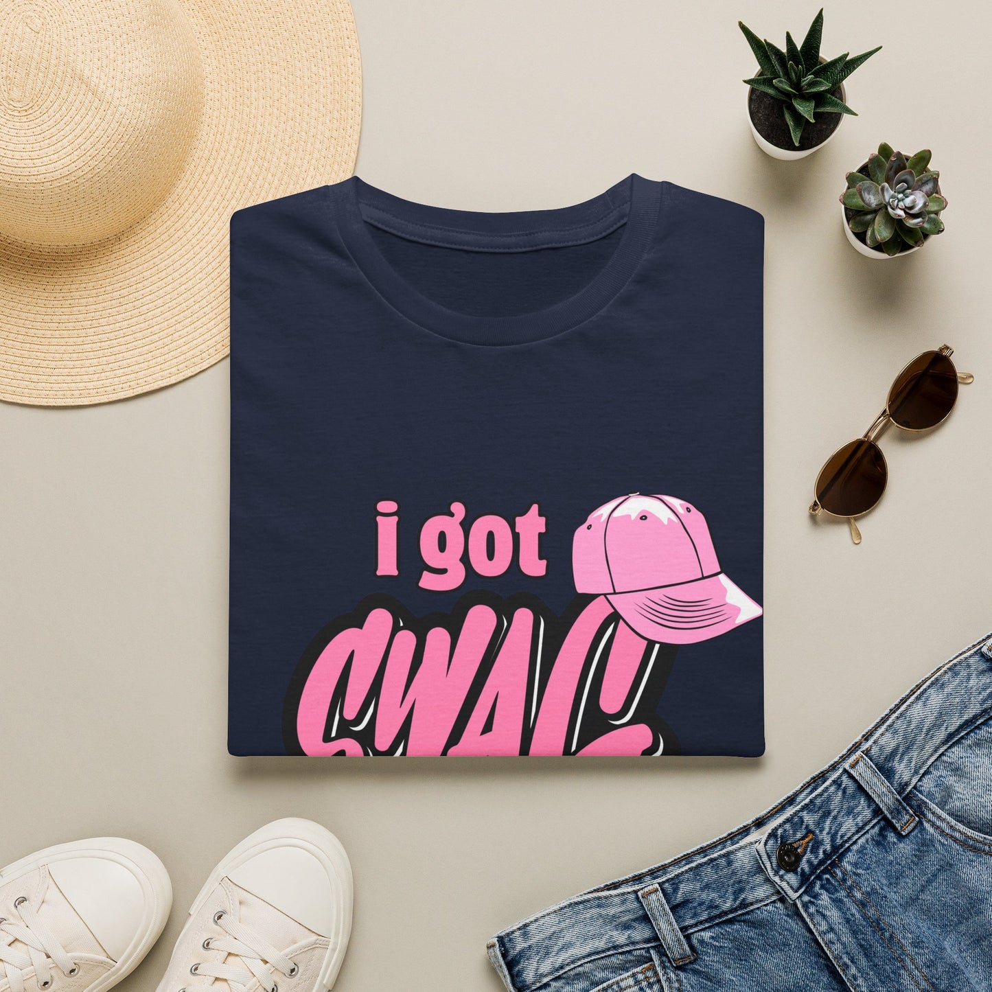 I Got Swag T-Shirt — Pink Hat Graphic Tee