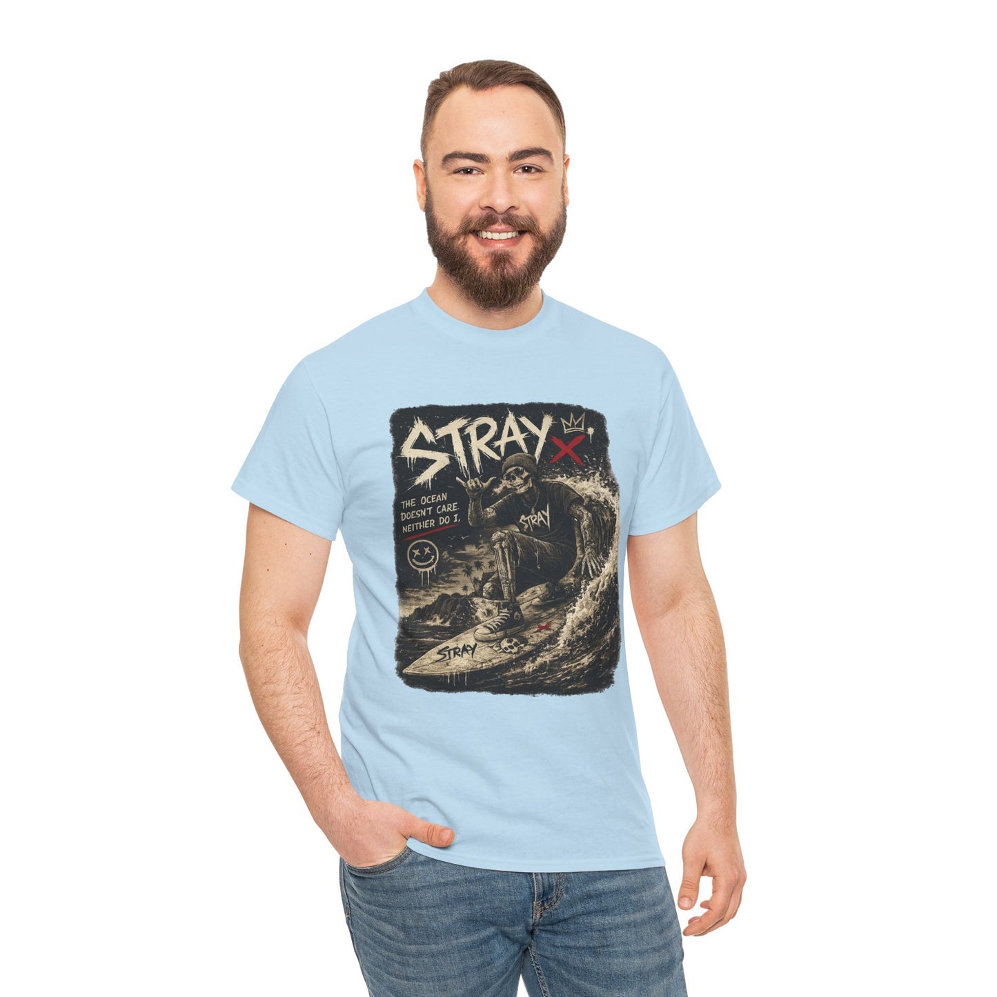 Stray Skull Wave Graphic Tee