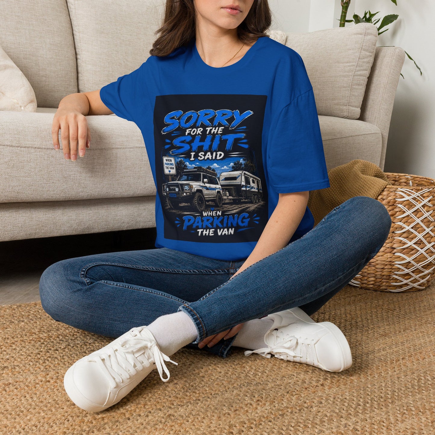 T-Shirt — "Sorry for the Shit I Said When Parking the Van" Graphic Tee